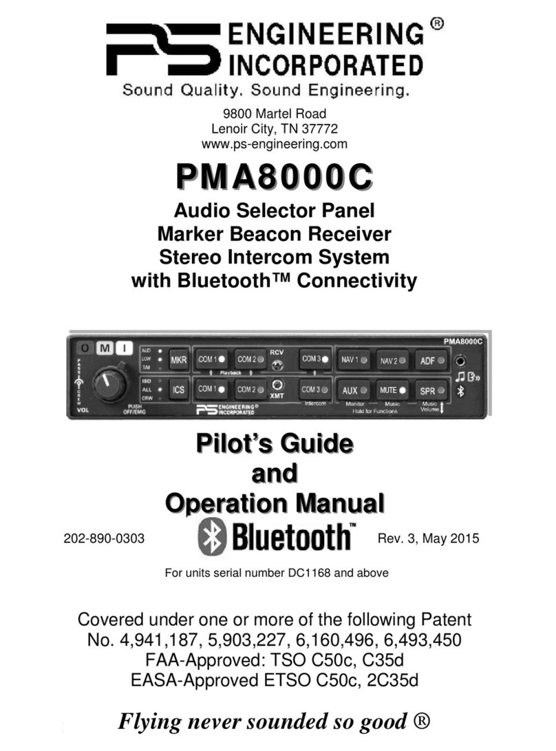 PS Engineering PMA8000C Operation manual