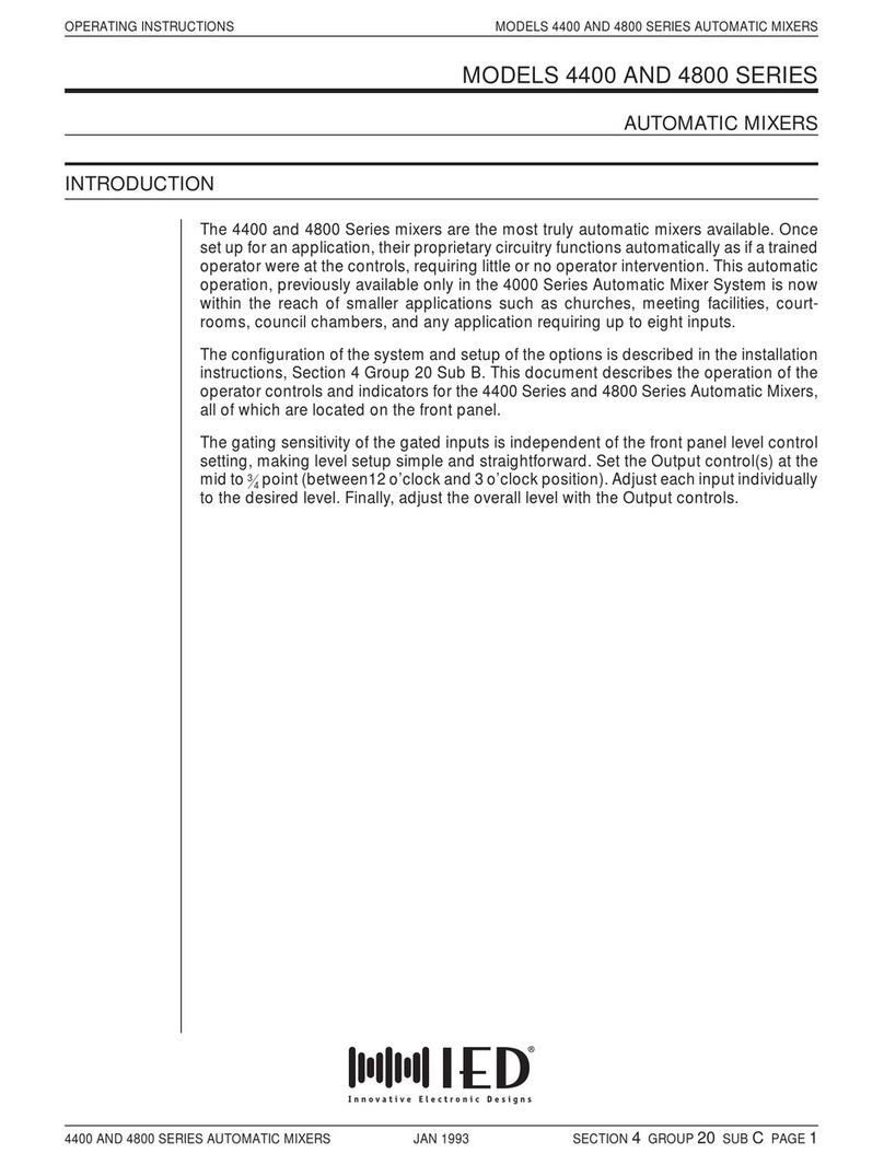 IED 4400 Series operating instructions
