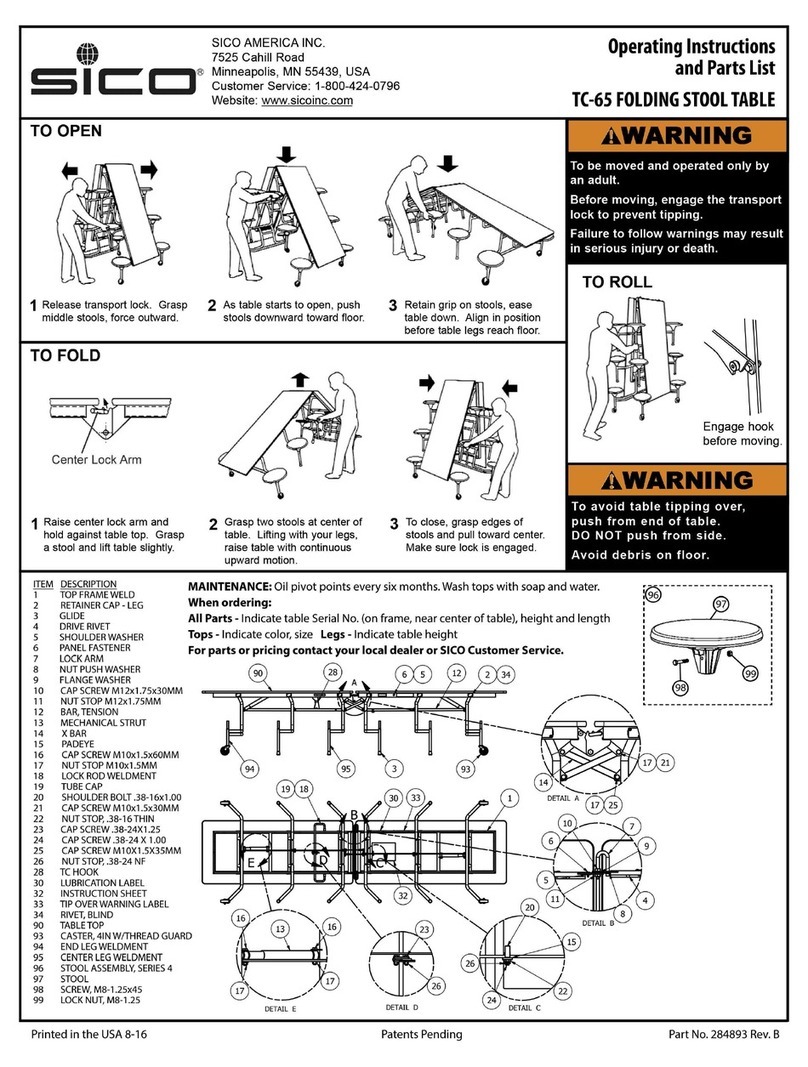 SICO TC-65 Operating instructions and parts list