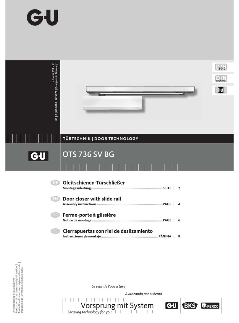 G-U OTS 736 SV BG User manual