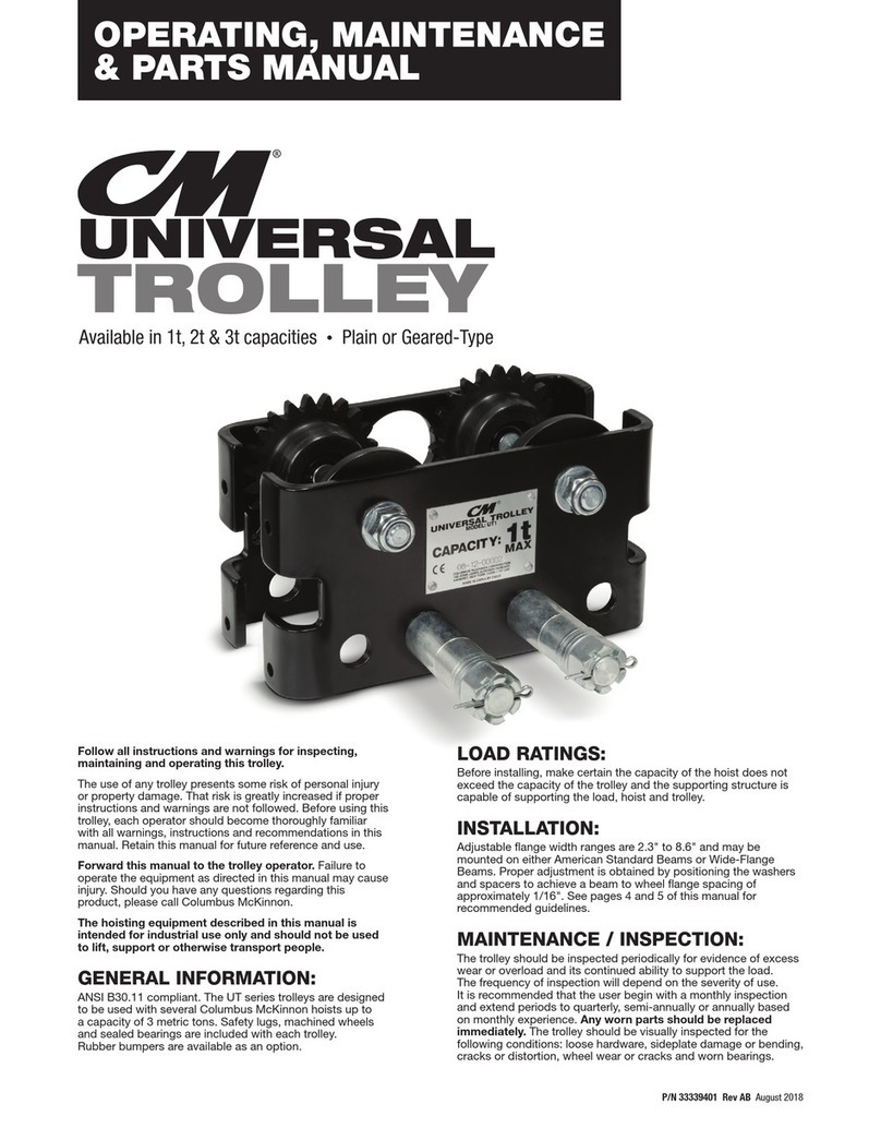 CM LODESTAR Operating, Maintenance & Parts Manual