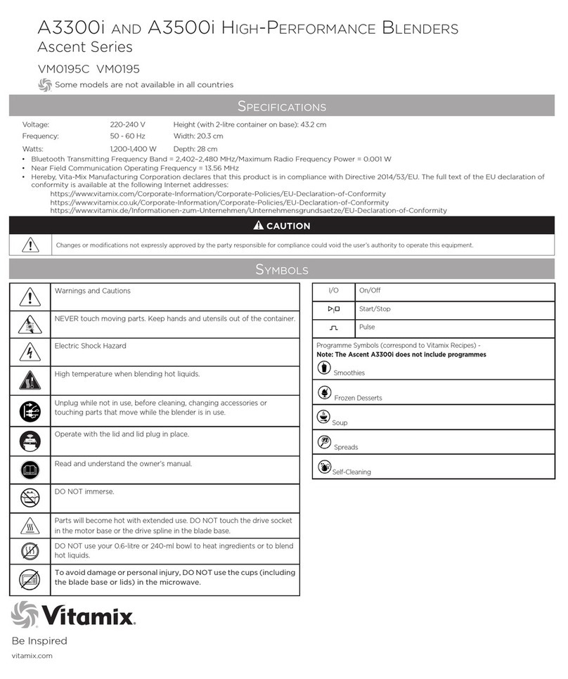 Vitamix A3300i user manual