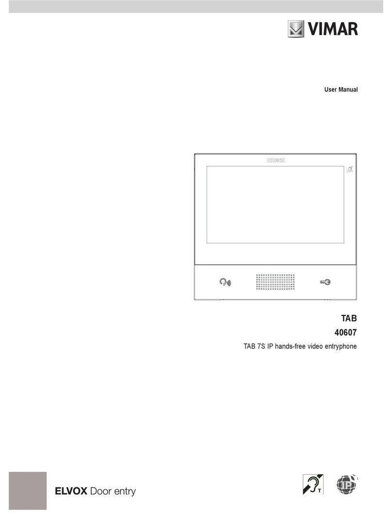 Vimar Tab 40607 user manual