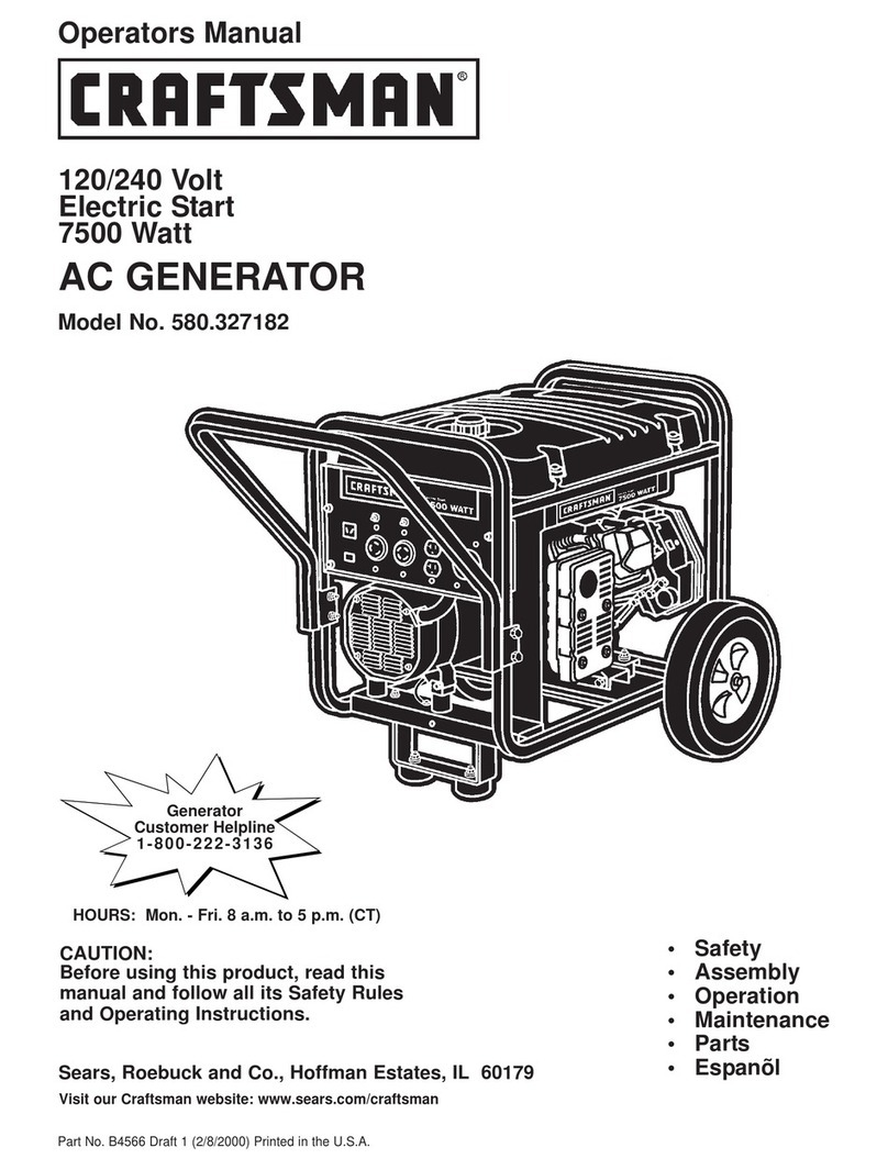 Crafstman 580.327182 Operator's manual