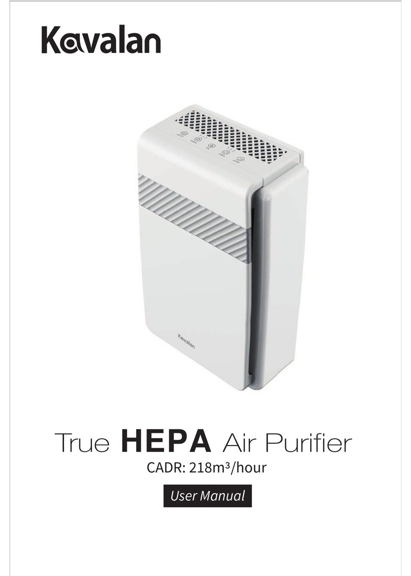 Kavalan True HEPA Air Purifier user manual Kavalan True HEPA Air Purifier user manual