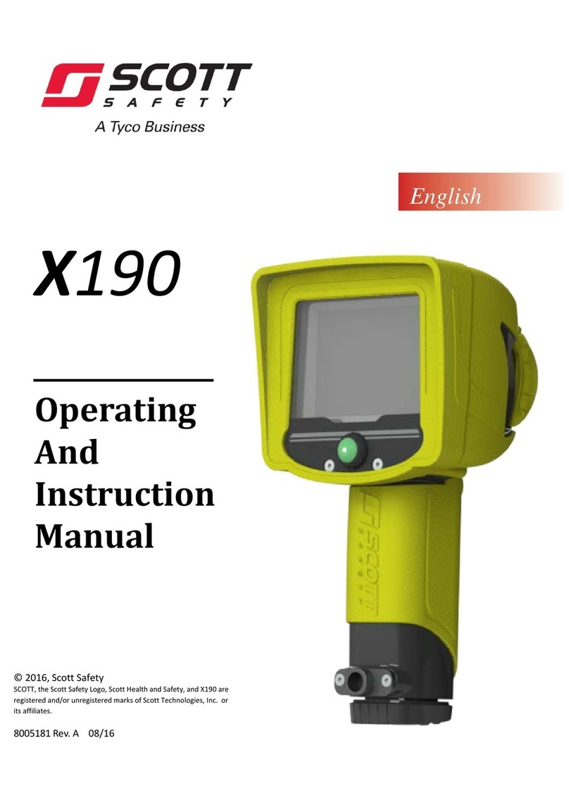 Scott Safety X190 Operating and instruction manual