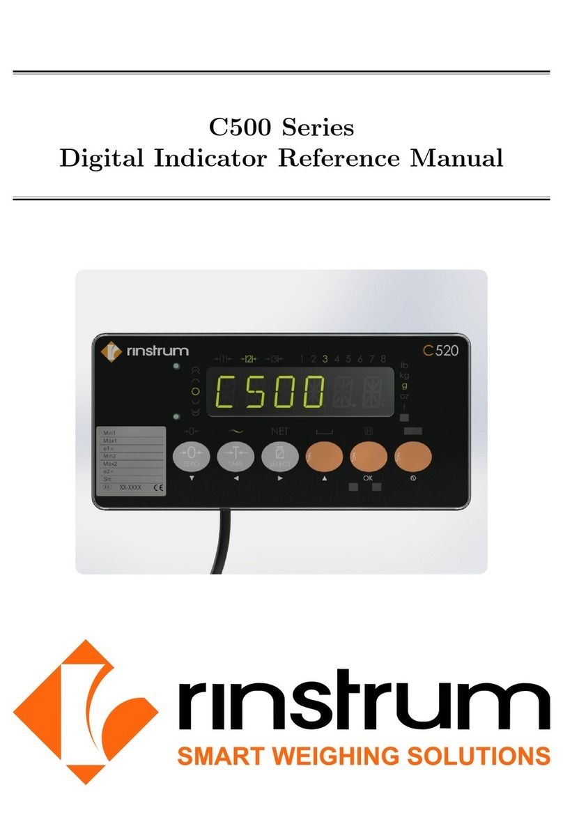 Rinstrum C500 series User manual