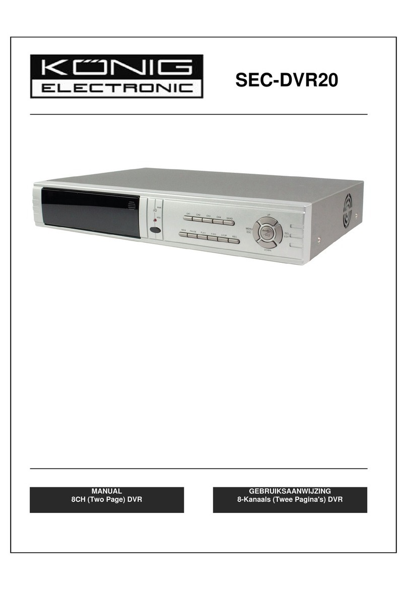 König SEC-DVR20 manual