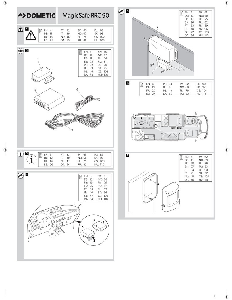 Dometic MagicSafe RRC90 Installation and operating manual Dometic MagicSafe RRC90 Installation and operating manual