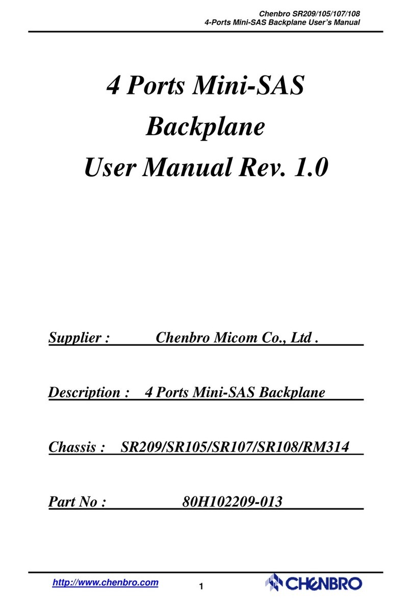 Chenbro SR209 user manual