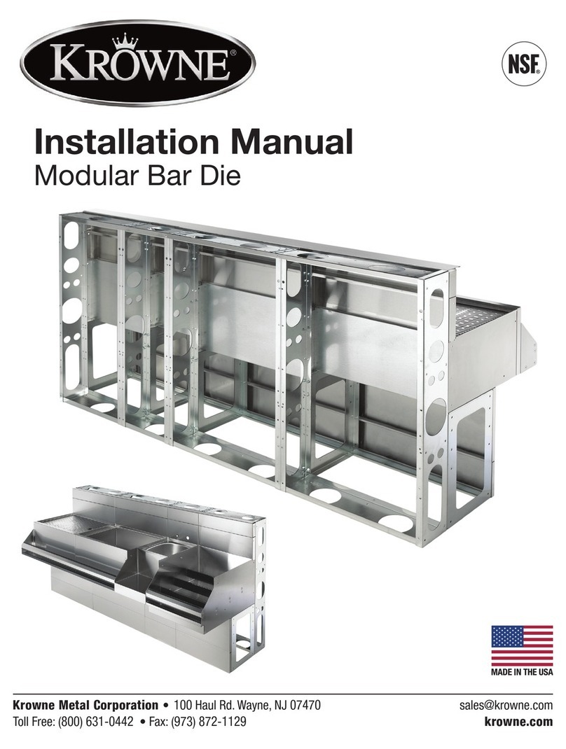 Krowne Modular Bar Die installation manual Krowne Modular Bar Die installation manual