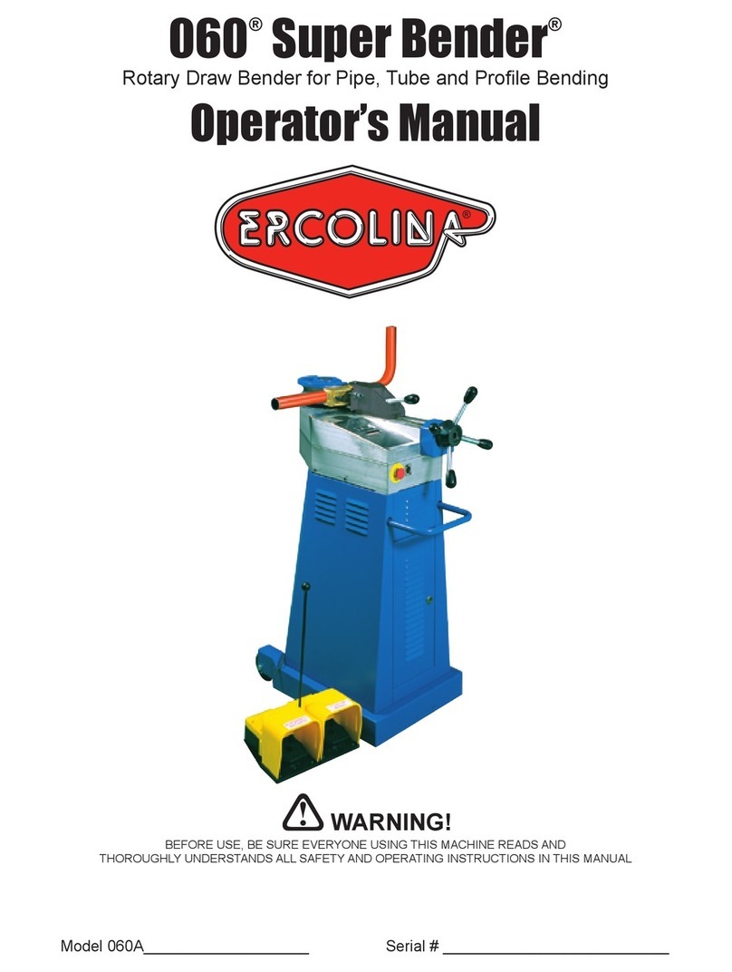 Ercolina Super Bender 060 operating manual