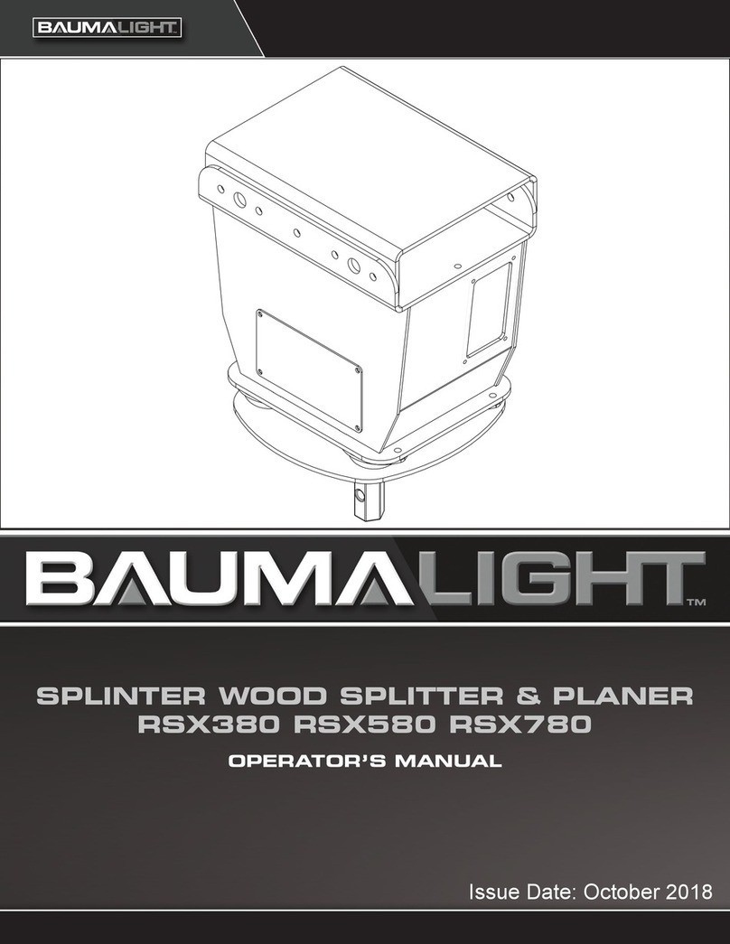 Baumalight Splinter RSX380 Operator's manual