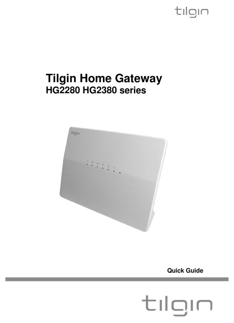 tilgin HG2280 series quick guide