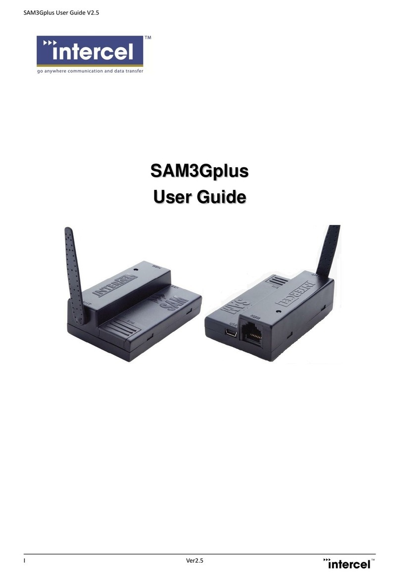 Intercel SAM3G+ User manual