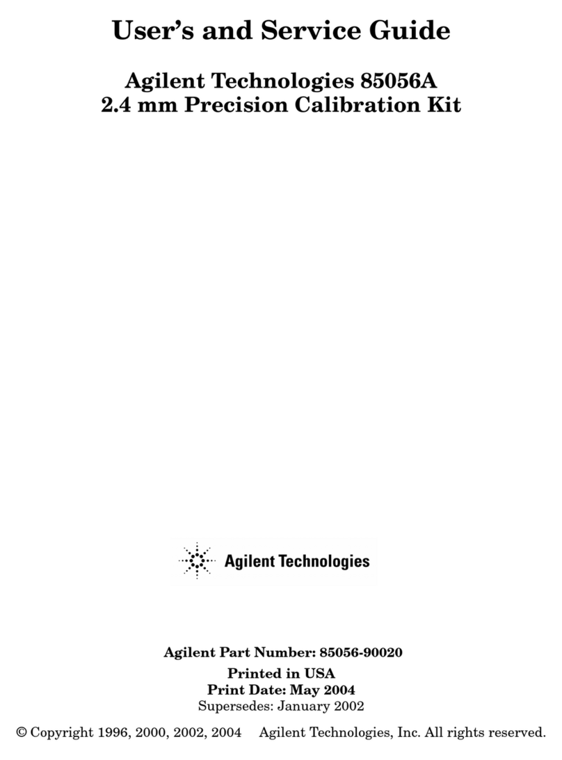 Agilent Technologies 85056A Manual