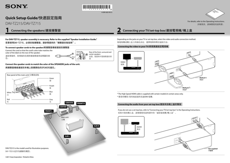 Sony DAV-TZ215 User manual