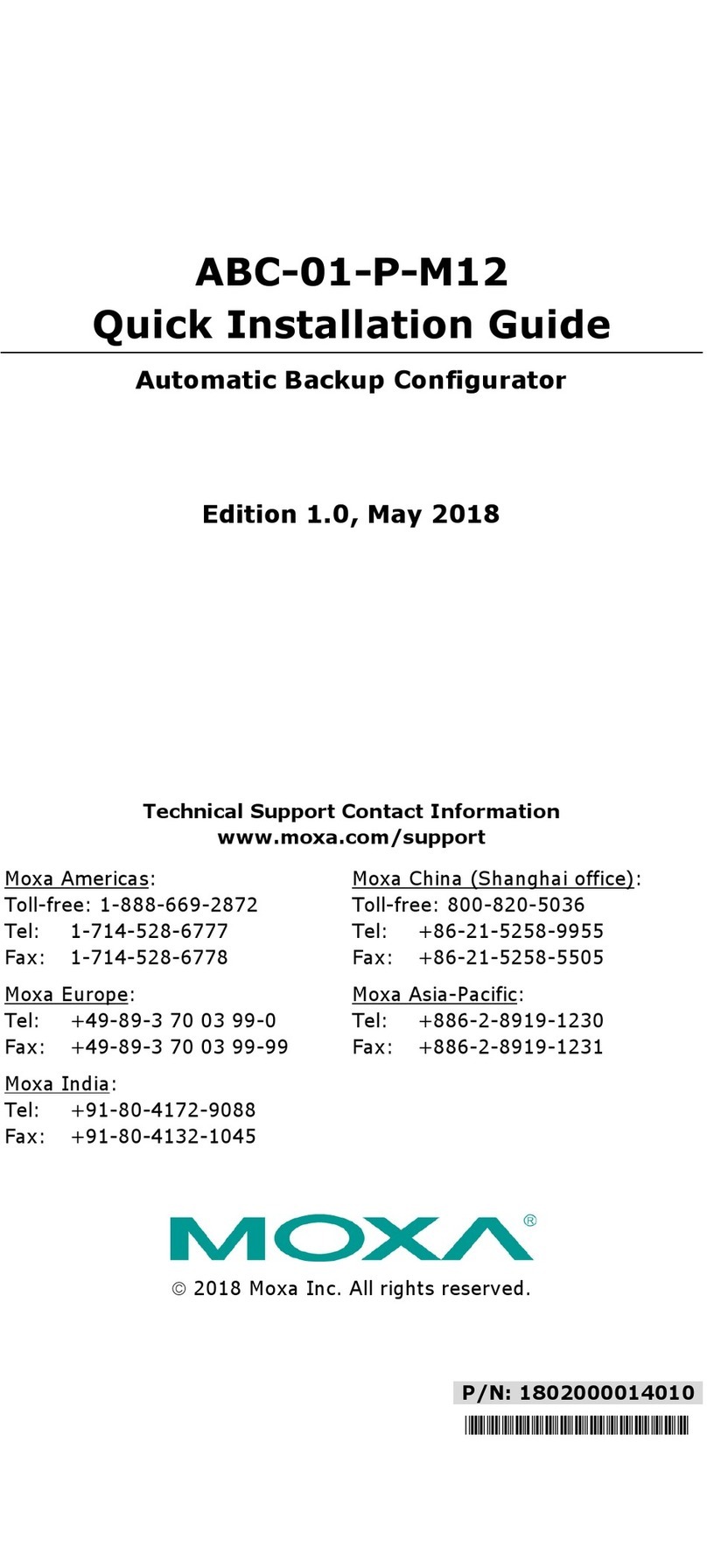 Moxa Technologies ABC-01-P-M12 Quick installation guide