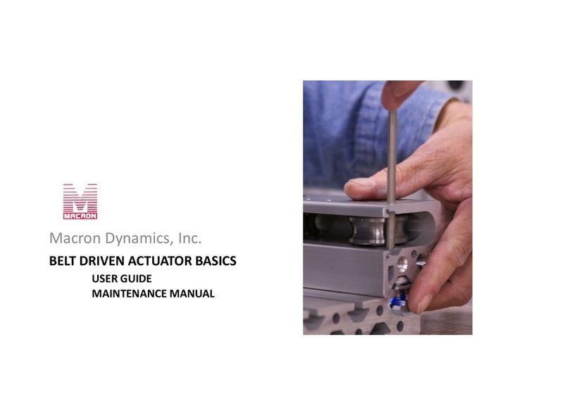 Macron Dynamics MSA series USER GUIDE, MAINTENANCE MANUAL