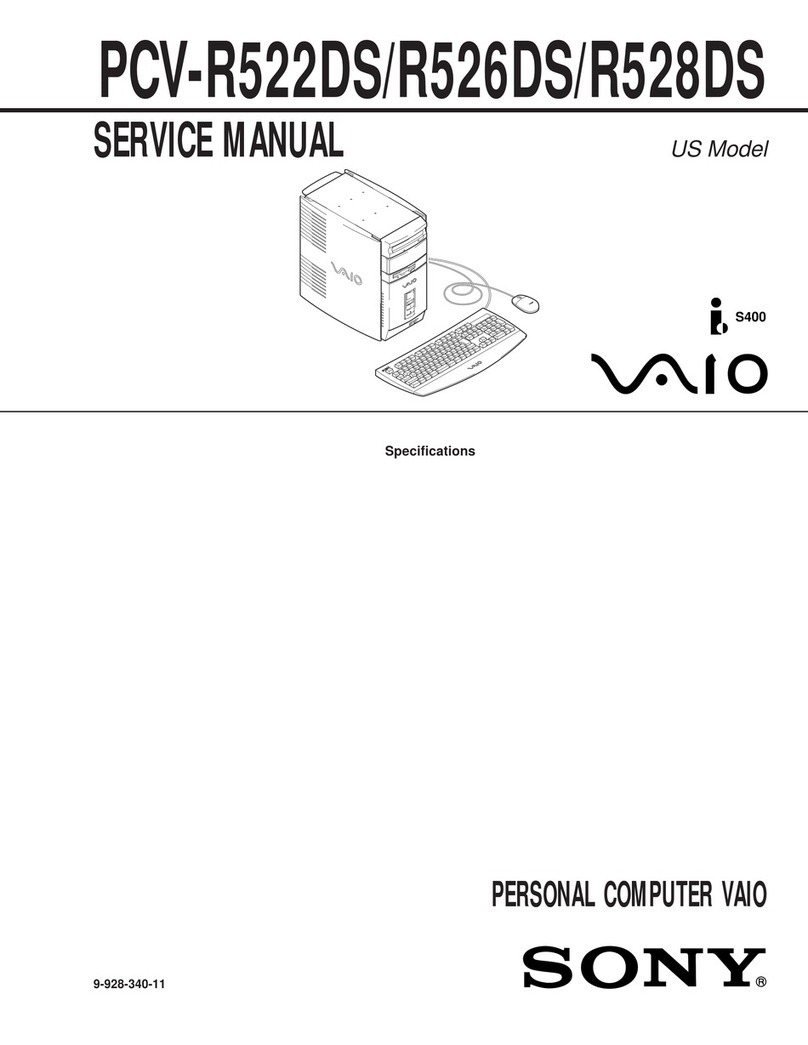 Sony Vaio Digital Studio PCV-R522DS User manual