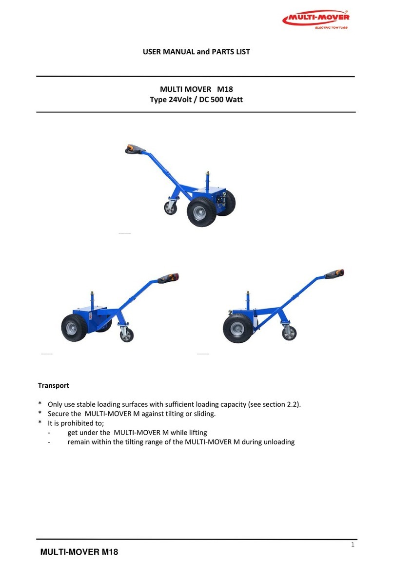 Multi-Mover M18 User manual and parts list