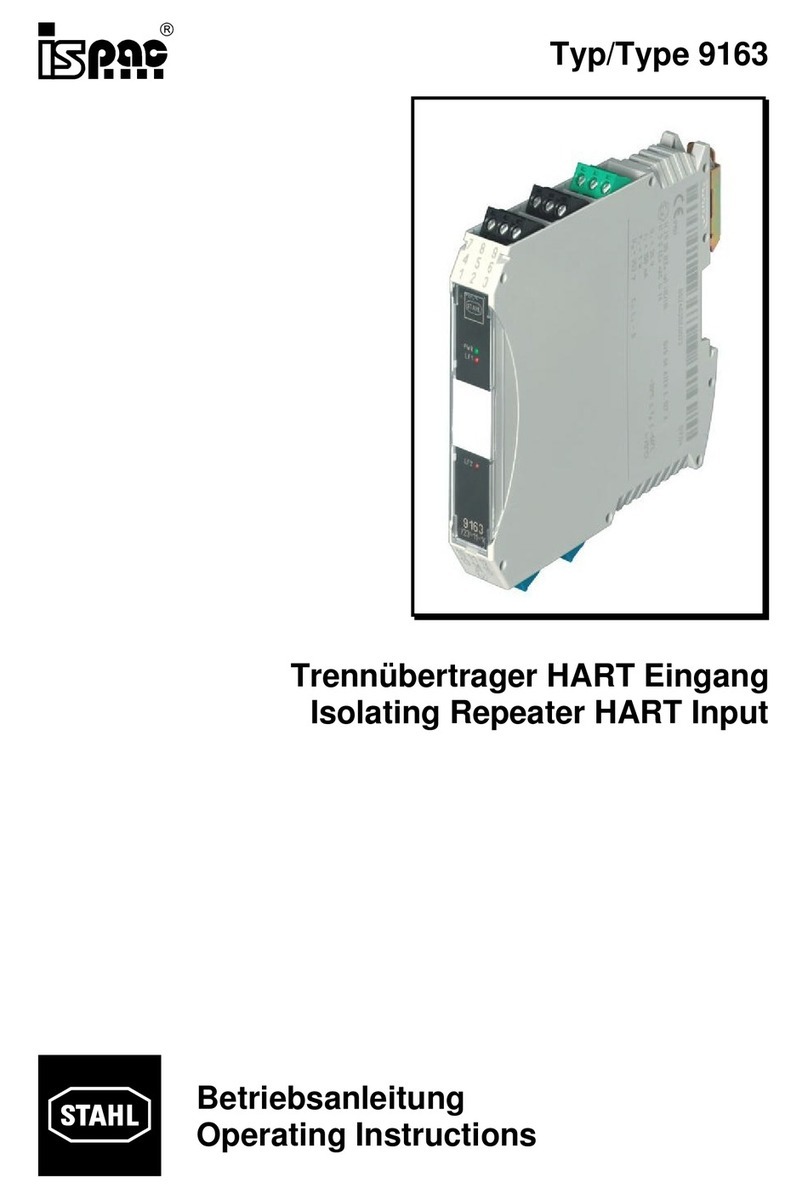 Stahl ispac 9163 operating instructions