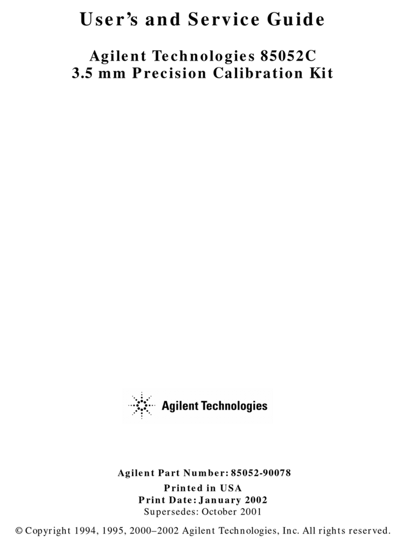 Agilent Technologies 85052C Manual
