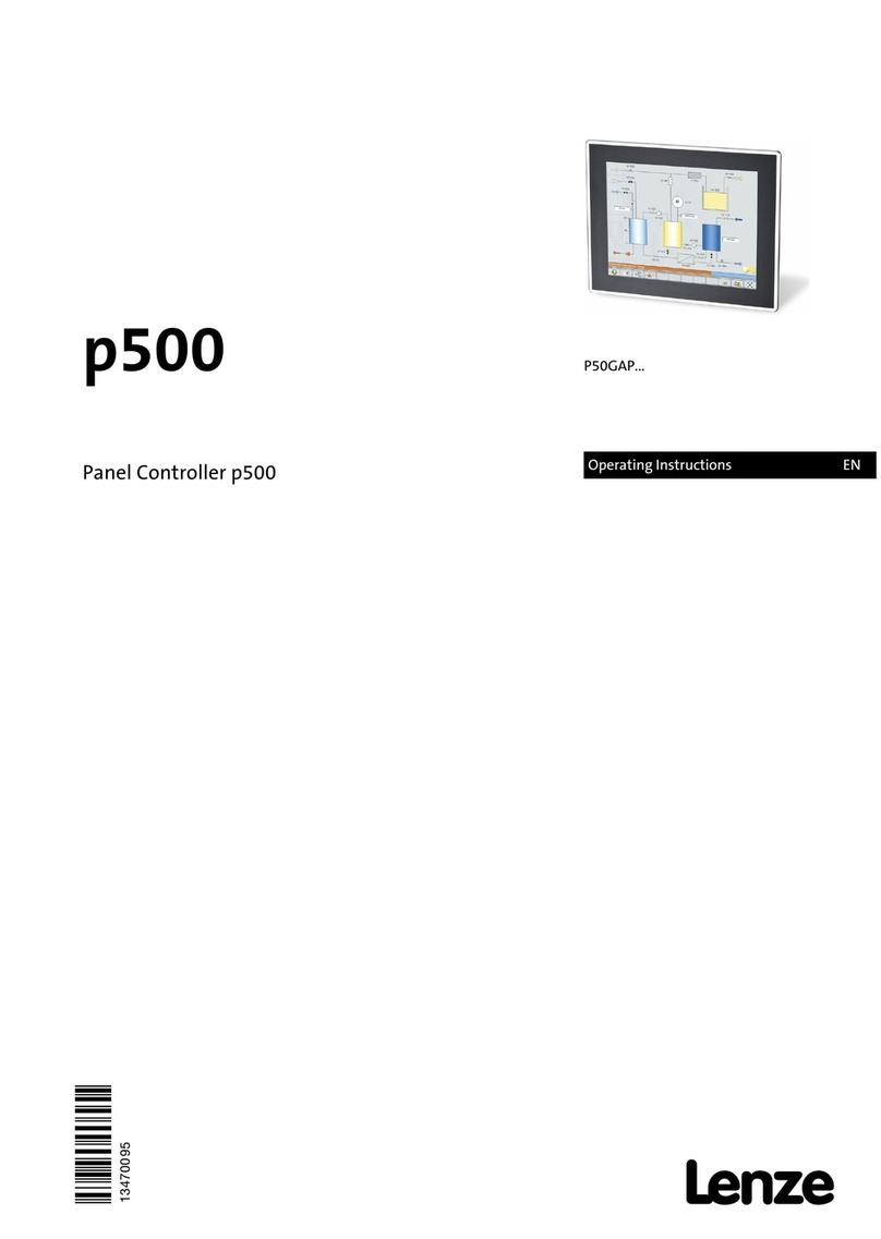 Lenze P500 series operating instructions