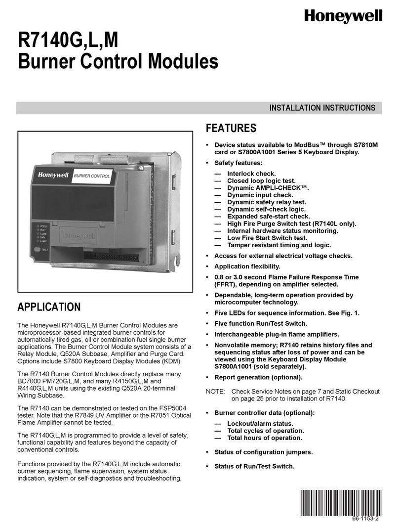 Honeywell R7140G User manual