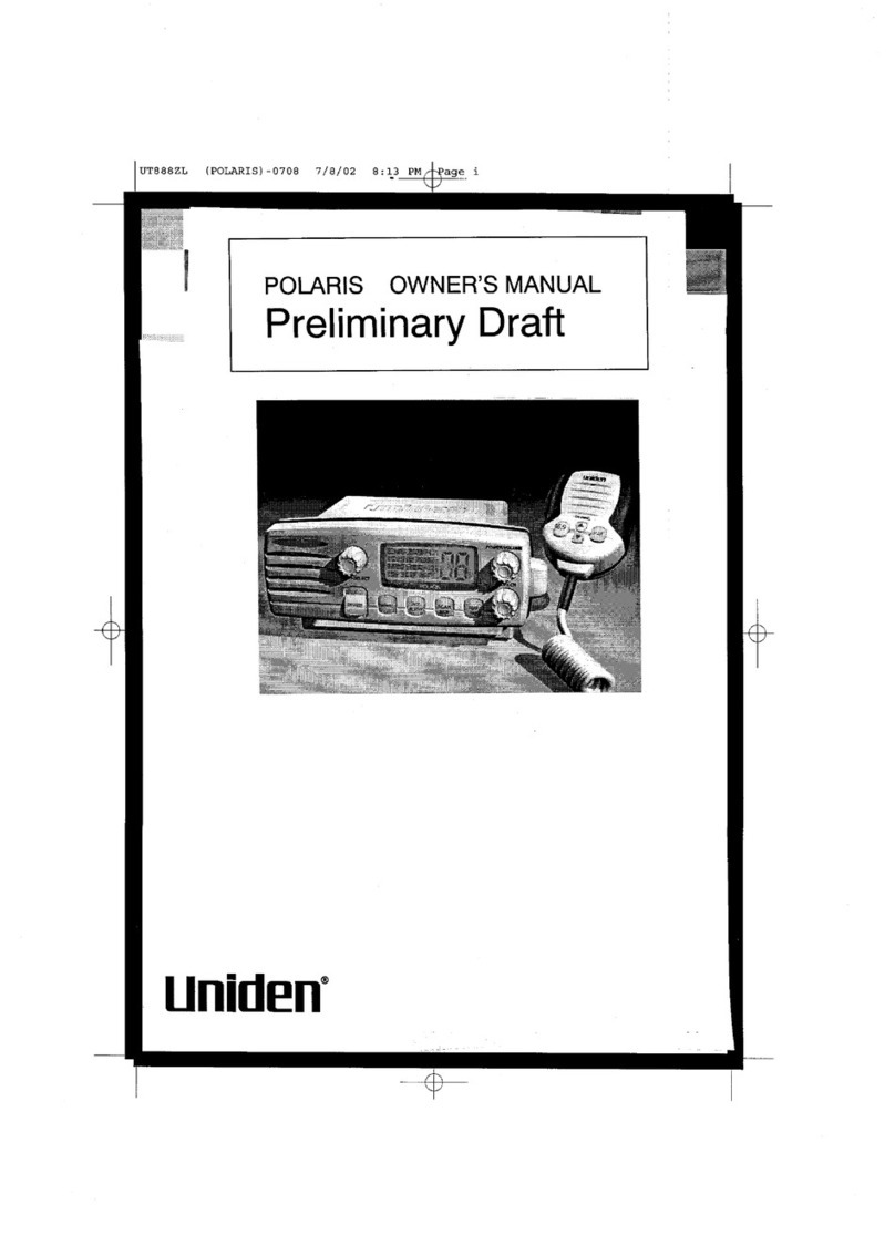 Uniden POLARIS owner's manual