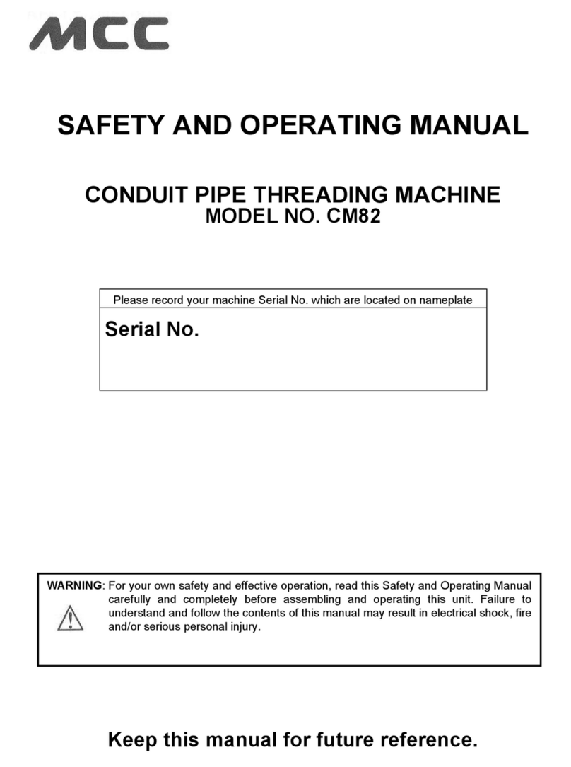 MCC CM82 Installation manual