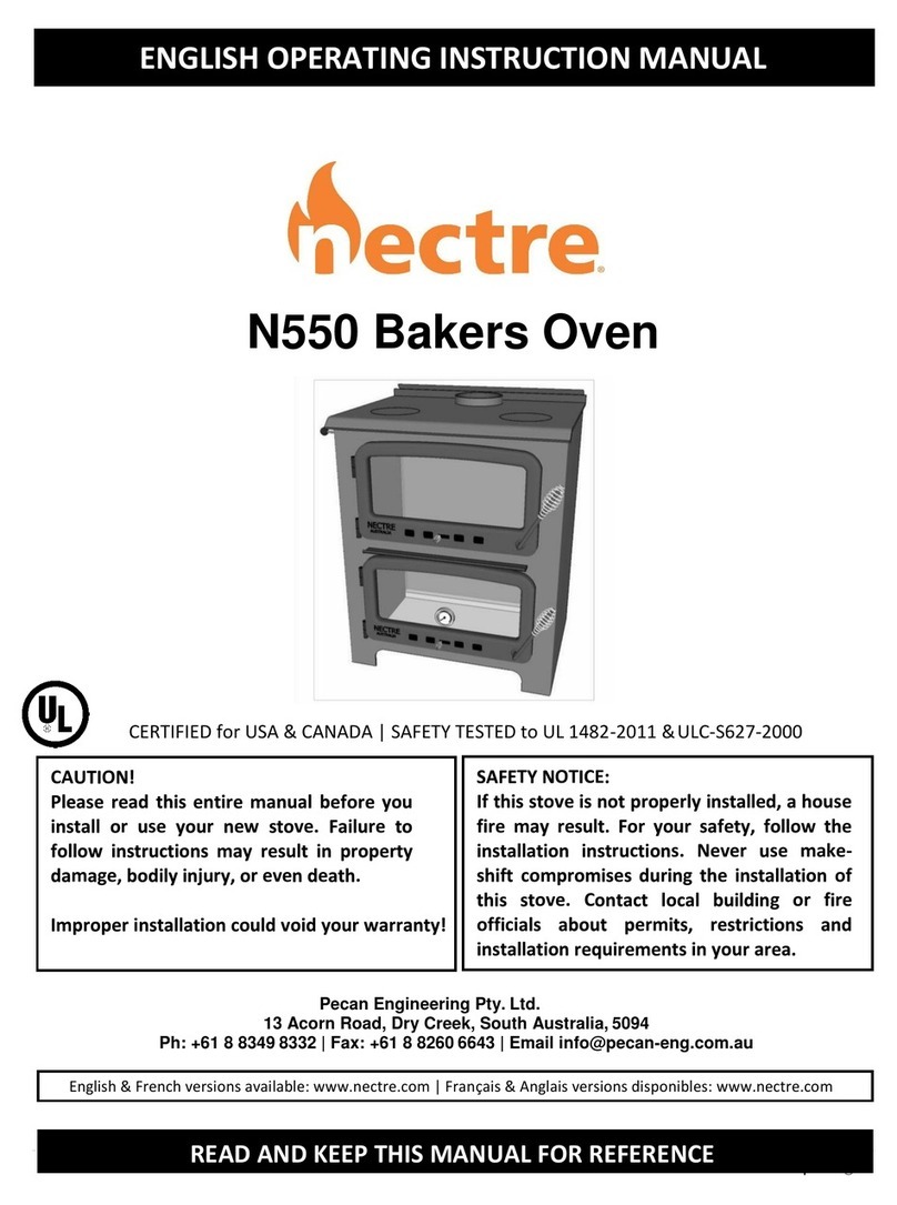 Nectre Fireplaces N550 Operating instructions manual Nectre Fireplaces N550 Operating instructions manual