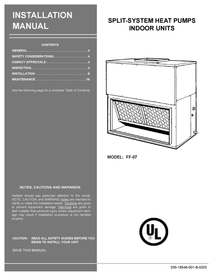 Unitary products group FF-07 installation manual Unitary products group FF-07 installation manual