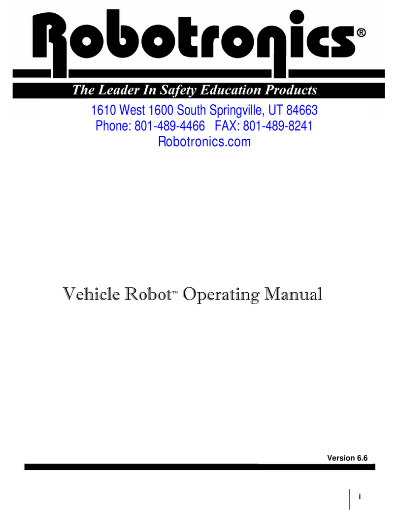 Robotronics Vehicle Robot operating manual