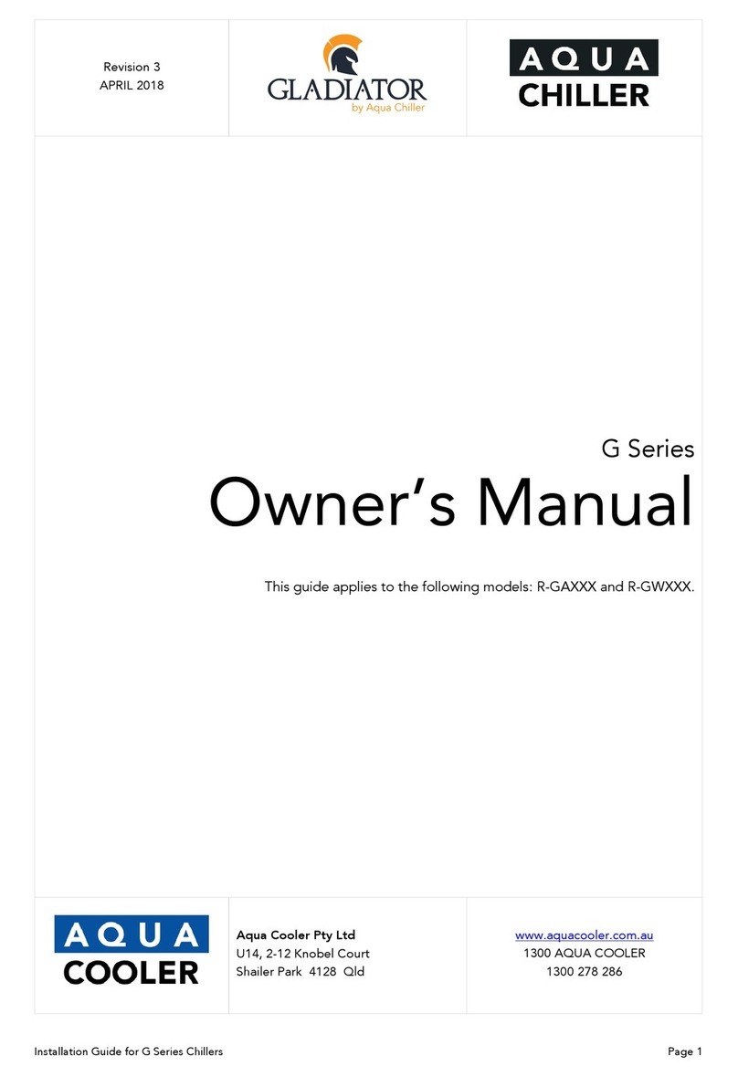 Aqua Cooler G Series owner's manual Aqua Cooler G Series owner's manual