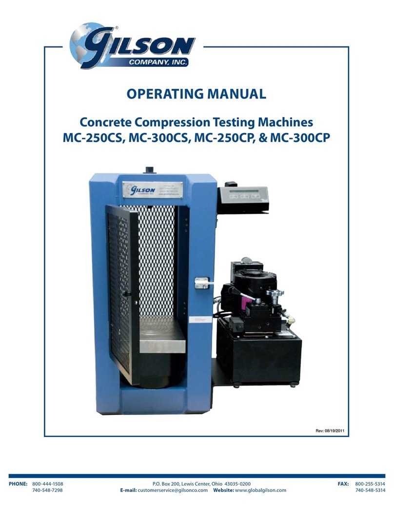 Gilson MC-250CS operating manual
