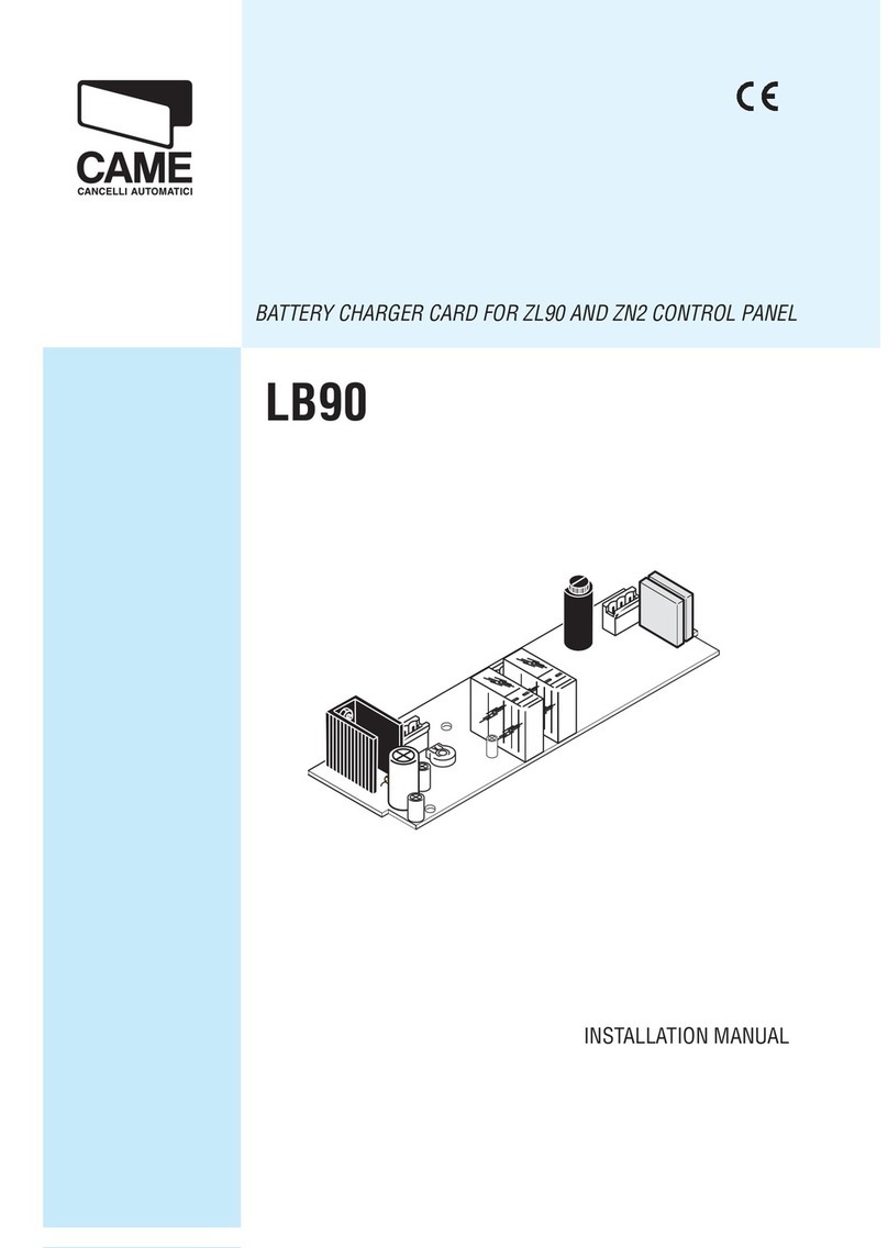 CAME LB90 installation manual