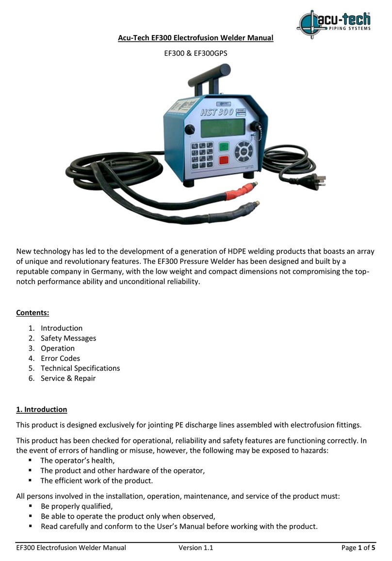 Acu-Tech EF300GPS manual