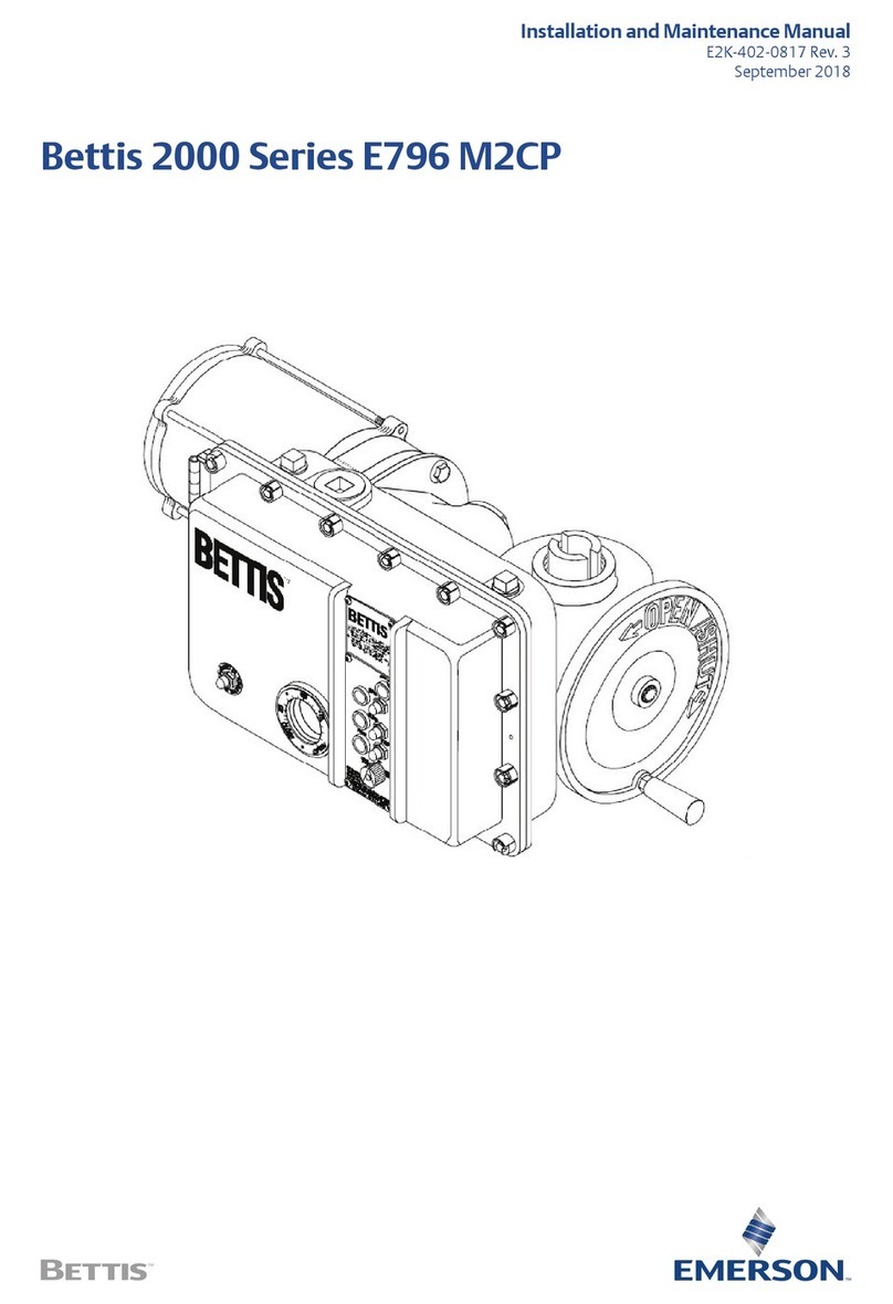 Emerson Bettis 2000 Series E796 M2CP Manual