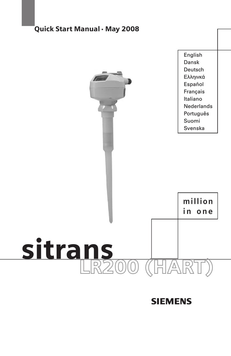 Siemens Sitrans LR200 Quick start manual