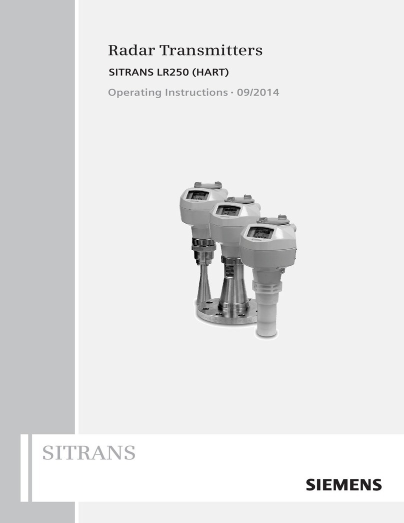 Siemens Sitrans LR250 operating instructions