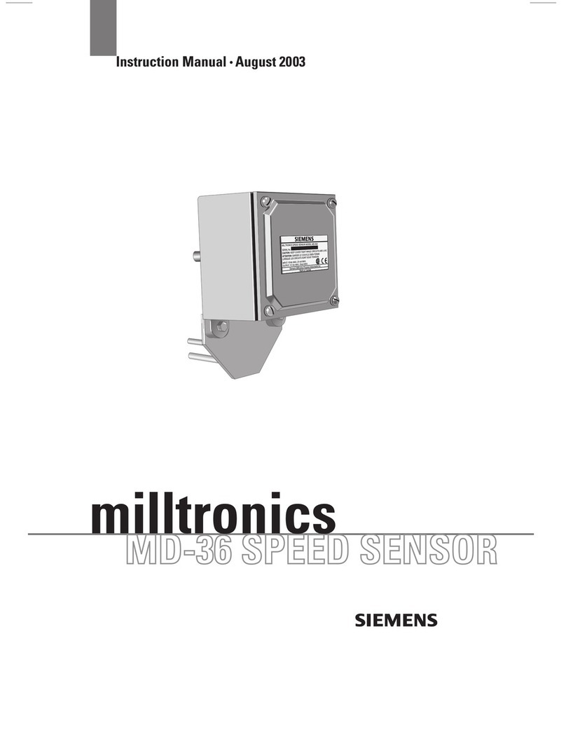 Siemens Milltronics MD-36 User manual