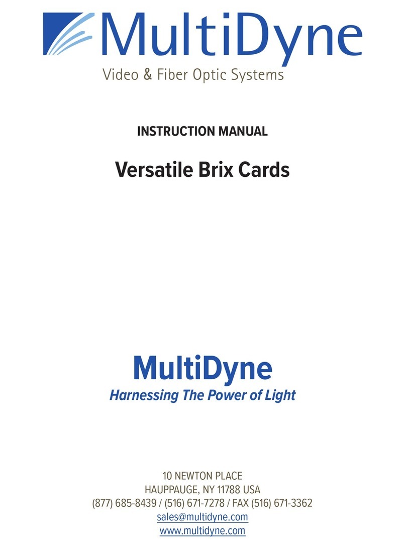 MultiDyne Versatile Brix Series instruction manual