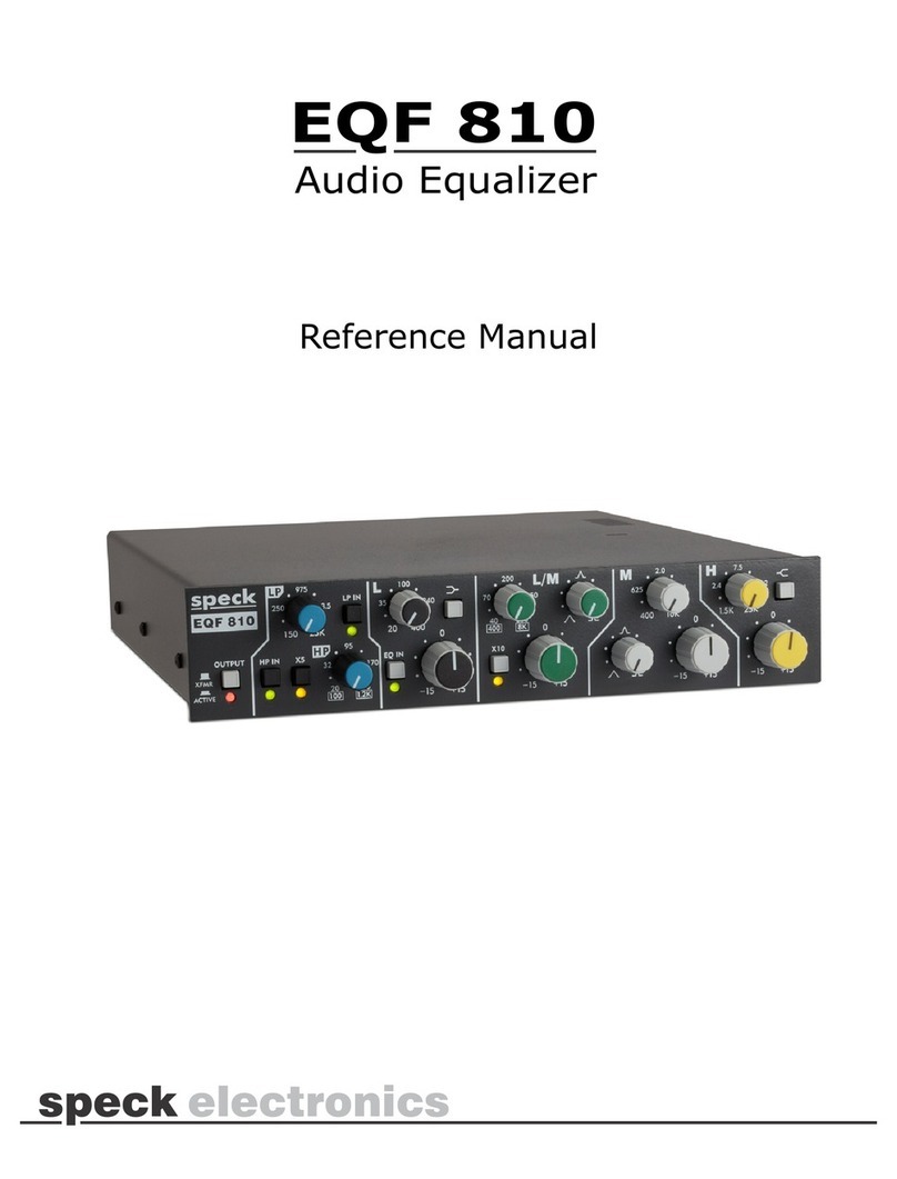 Speck EQF 810 User manual