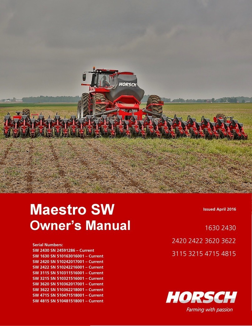 horsch Maestro SW 1630 owner's manual