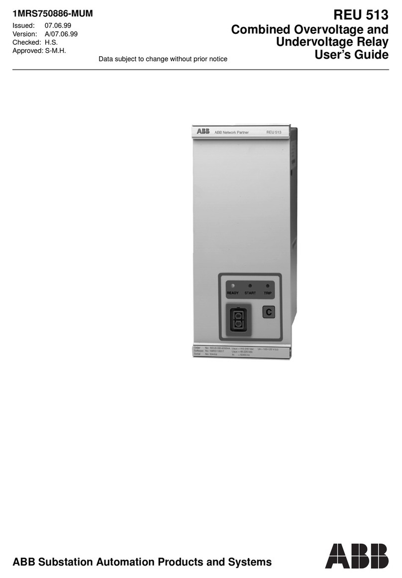 ABB REU 513 User manual