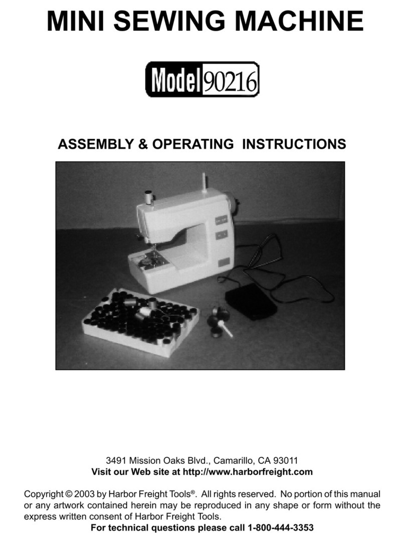 Harbor Freight Tools 90216 Assembly & operating instructions