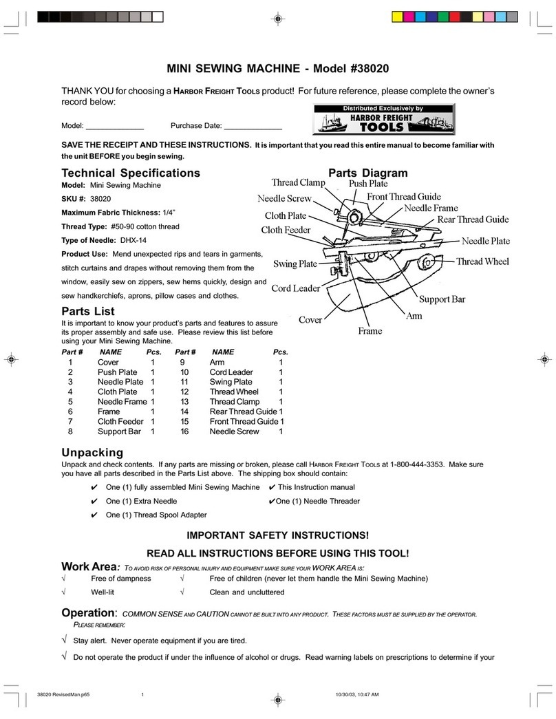 Harbor Freight Tools 38020 manual