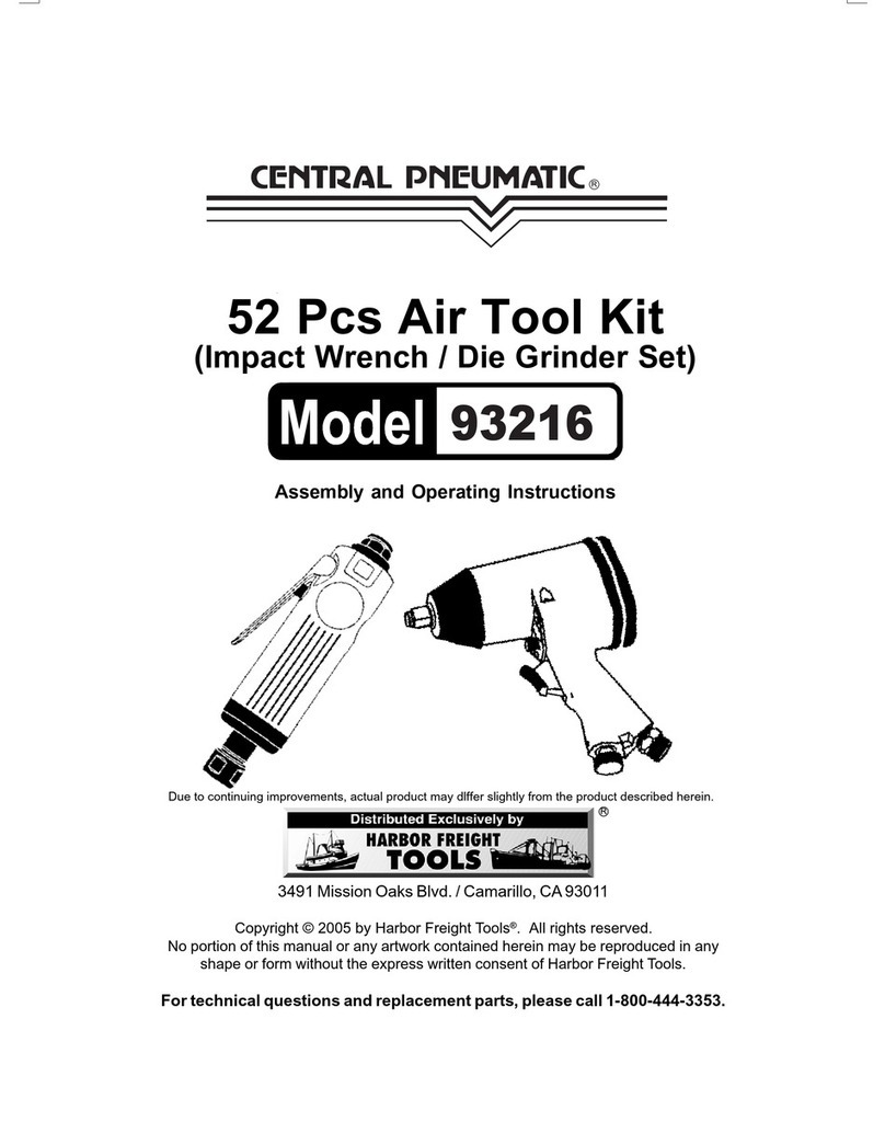 Central Pneumatic 93216 Assembly and operating instructions