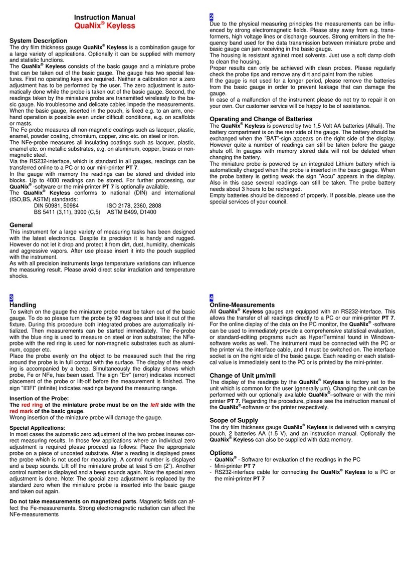 Quanix Keyless User manual